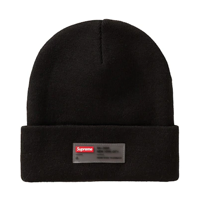 Supreme Clear Label Beanie Black