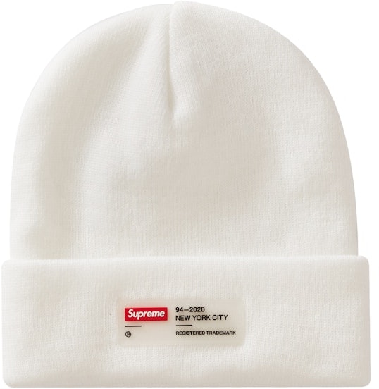 supreme-clear-label-beanie-white