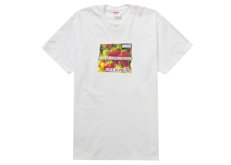 Buy Supreme CLOT Camiseta 20º Aniversario Blanca