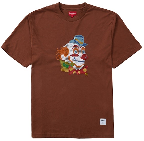 supreme-clown-sequin-s-s-top-brown