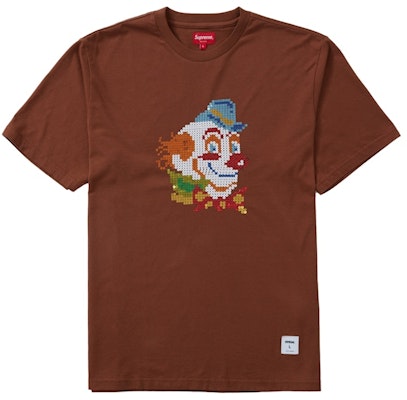 Supreme Clown Camiseta de Paillettes Manga Corta Marrón Buy Supreme Clown Camiseta de Paillettes Manga Corta Marrón