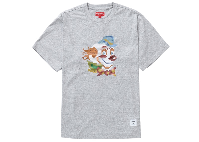 Supreme Clown Sequin S/S Top Heather Grey