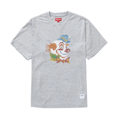 Supreme Clown Sequin S/S Top Heather Grey