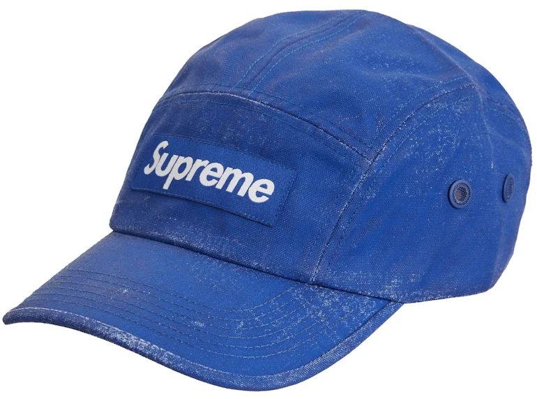 supreme-coated-cordura-camp-cap-royal