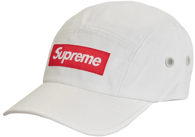 supreme-coated-cordura-camp-cap-white