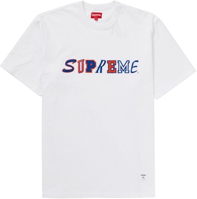 Supreme Collage Logo S/S Top White Buy Supreme Collage Logo S/S Top White