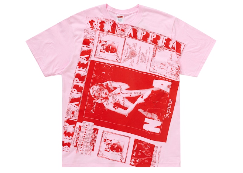 Supreme Collage Tee Light Pink