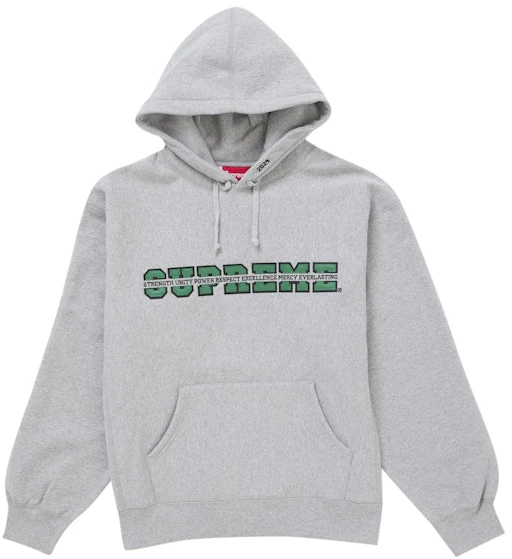 supreme-collegiate-acronym-hooded-sweatshirt-heather-grey