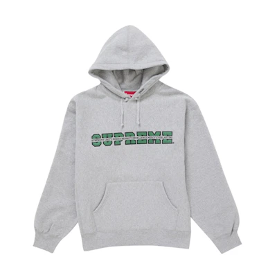 Supreme Collegiate Acronym Hooded Sweatshirt Heather Grey