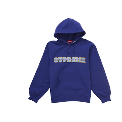 Supreme Collegiate Acronym Hooded Sweatshirt Royal