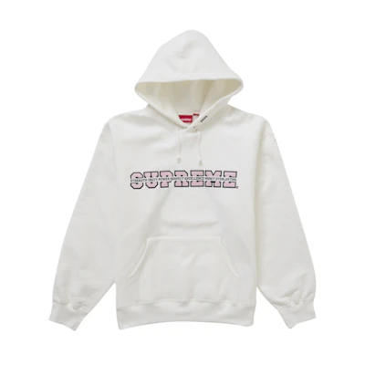 Supreme Collegiate Acronym Hooded Sweatshirt White