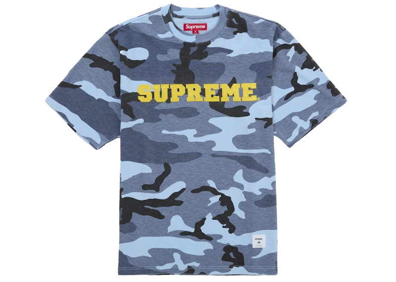 Supreme Collegiate Appliqué S/S Top Blue Camo