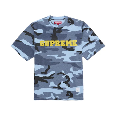 Supreme Collegiate Appliqué S/S Top Blue Camo