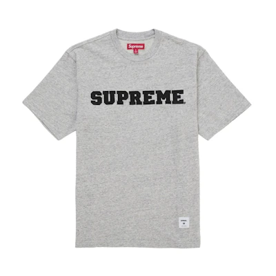 Supreme Collegiate Appliqué S/S Top Grey