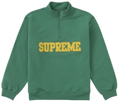 Supreme Collegiate Half Zip Pullover Light Pine Supreme Collegiate Half Zip Pullover Light Pine