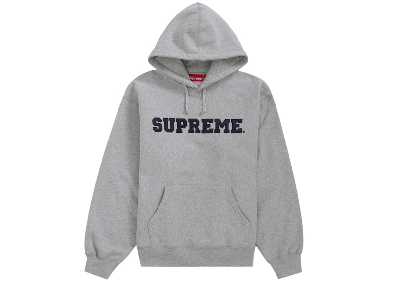 Supreme Collegiate Hooded Sweatshirt Heather Grey