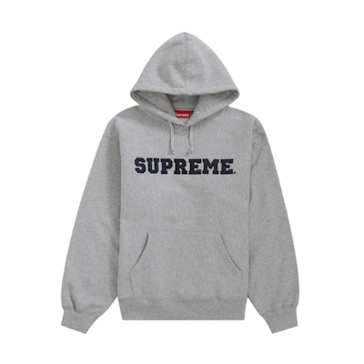 Supreme Collegiate Hooded Sweatshirt Heather Grey