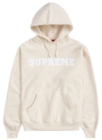 Supreme Collegiate Hooded Sweatshirt Natural Supreme Collegiate Hooded Sweatshirt Natural