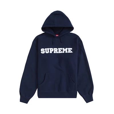 Supreme Collegiate Hooded Sweatshirt Navy