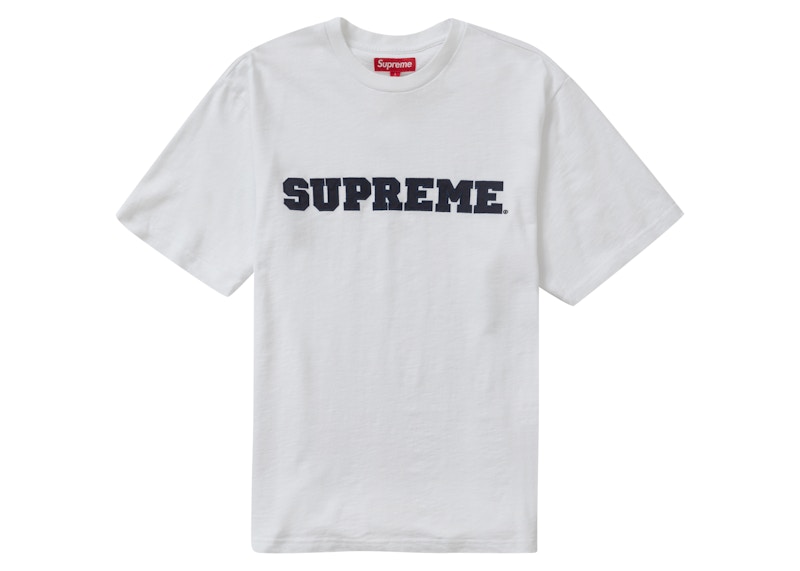 Buy Supreme 白色学院风短袖上衣