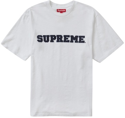 Supreme 白色学院风短袖上衣 Buy Supreme 白色学院风短袖上衣