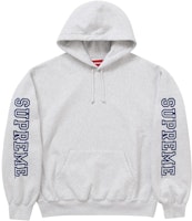 Supreme Collegiate Sleeve Hooded Sweatshirt Ash Grey Supreme Collegiate Sleeve Hooded Sweatshirt Ash Grey