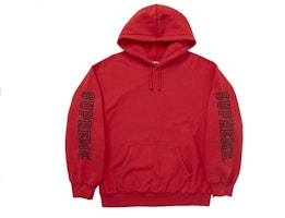 Supreme Collegiate Sleeve Hooded Sweatshirt Burnt Red Supreme Collegiate Sleeve Hooded Sweatshirt Burnt Red