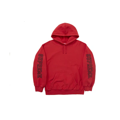Supreme Collegiate Sleeve Hooded Sweatshirt Burnt Red