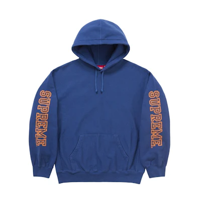 Supreme Collegiate Sleeve Hooded Sweatshirt Dark Royal