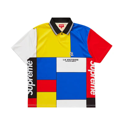 Supreme Colorblocked Soccer Polo Red