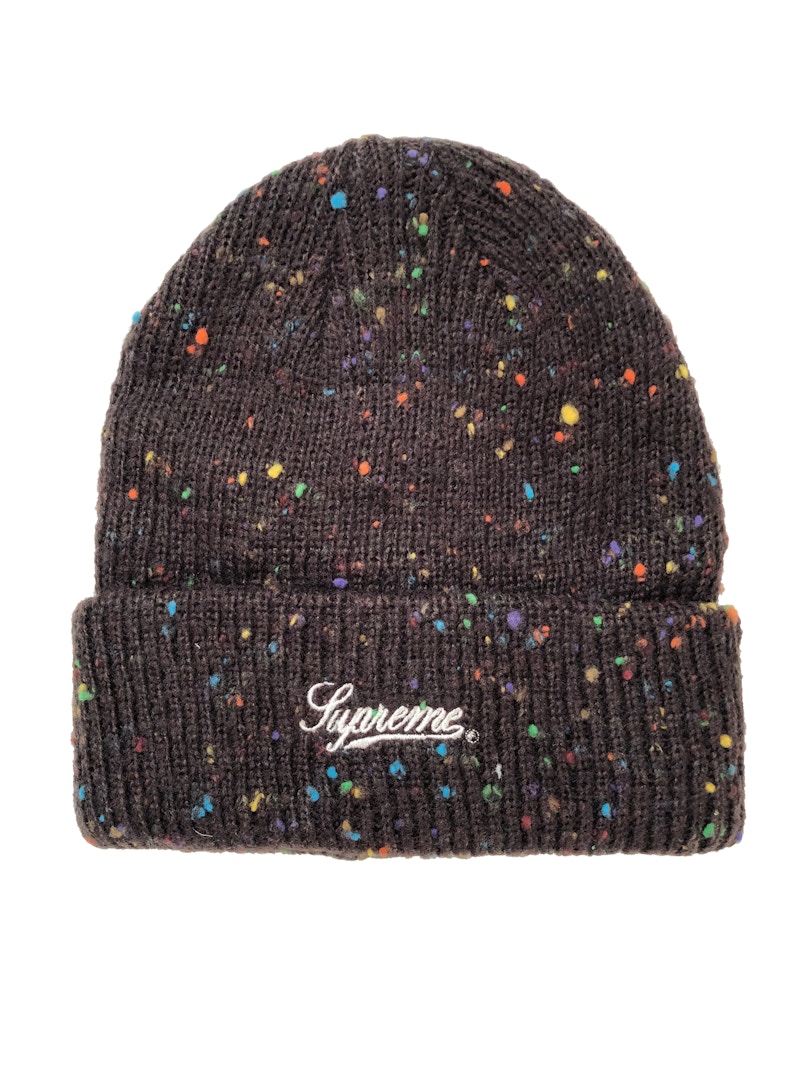 Supreme Colored Speckle Beanie Brown