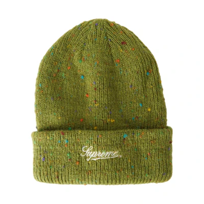 Supreme Colored Speckle Beanie Green