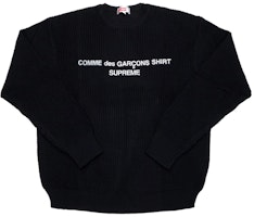 Supreme Comme Des Garcons SHIRT Sweater Black Supreme Comme Des Garcons SHIRT Sweater Black