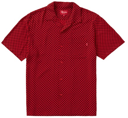 Supreme Compact Dot Rayon S/S Shirt Red Buy Supreme Compact Dot Rayon S/S Shirt Red