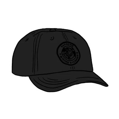 Supreme Compass 6-Panel Black