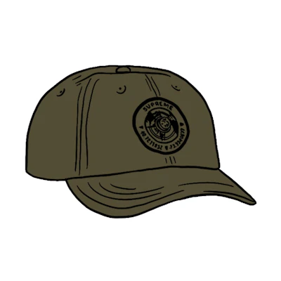 Supreme Compass 6-Panel Olive