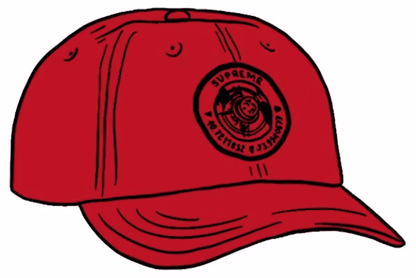 Supreme Compass 6-Panel Red Buy Supreme Compass 6-Panel Red