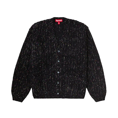 Supreme Confetti Cardigan Black