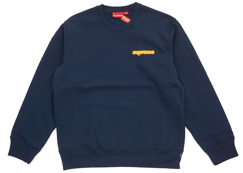 Buy Supreme Connect Crewneck Sweatshirt Navy