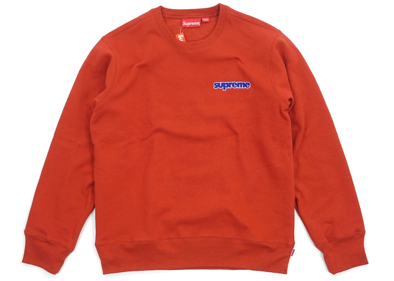 Supreme Connect Crewneck Sweatshirt Rust