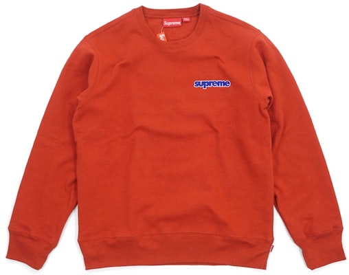 Supreme Connect Crewneck Sweatshirt Rust Buy Supreme Connect Crewneck Sweatshirt Rust