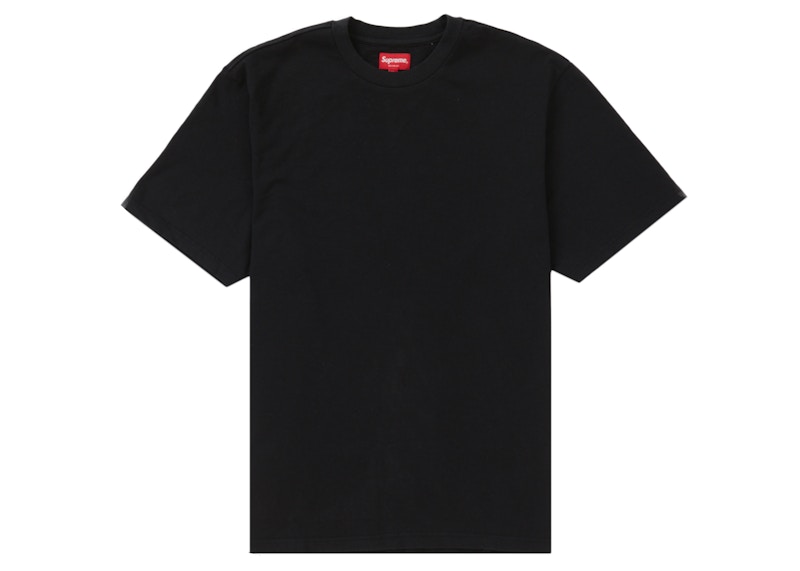 Order シュプリーム コントラスト アップリケTシャツ (黒)
