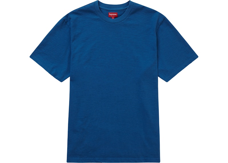 Order Supreme对比色贴花短袖上衣浅蓝色