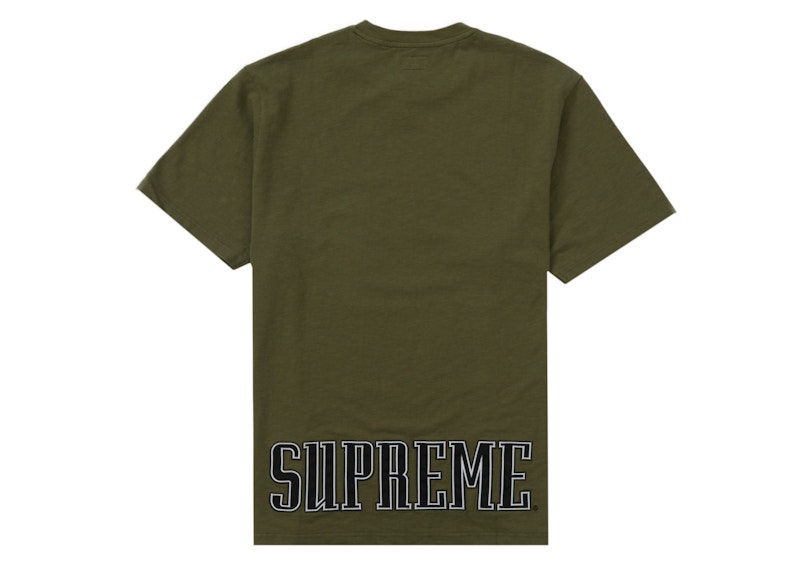 Supreme Contrast Appliqué S/S Top Olive