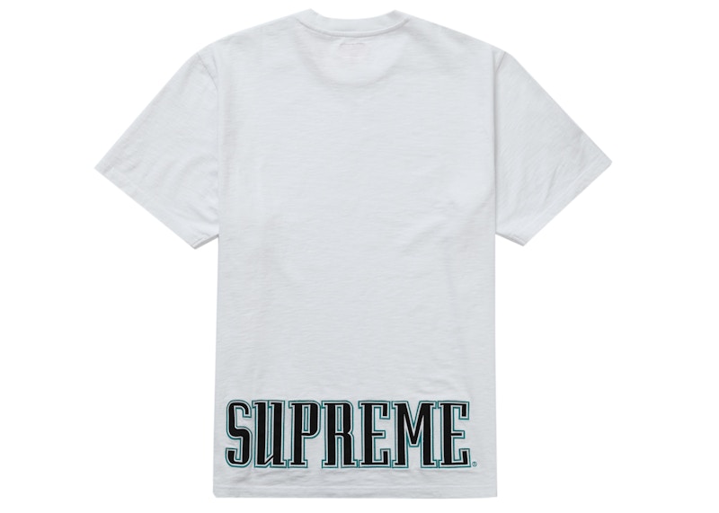 Buy Supreme Contrast Appliqué S/S Top White