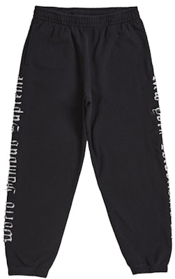 Supreme Contrast Cutout Sweatpant Black Buy Supreme Contrast Cutout Sweatpant Black