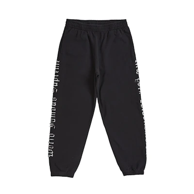 Supreme Contrast Cutout Sweatpant Black