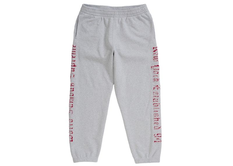 Buy シュプリーム コントラストカットアウト スウェットパンツ ヘザーグレー