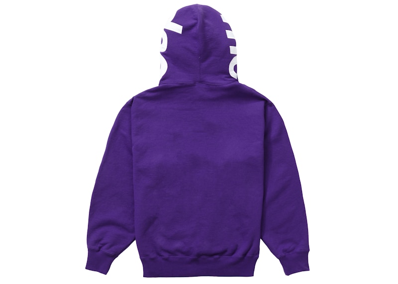 Supreme Contrast Hooded Sweatshirt Purple 圖 2