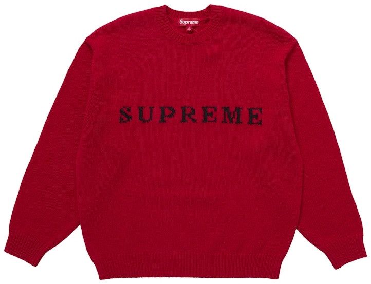 supreme-contrast-logo-sweater-fw-25-red